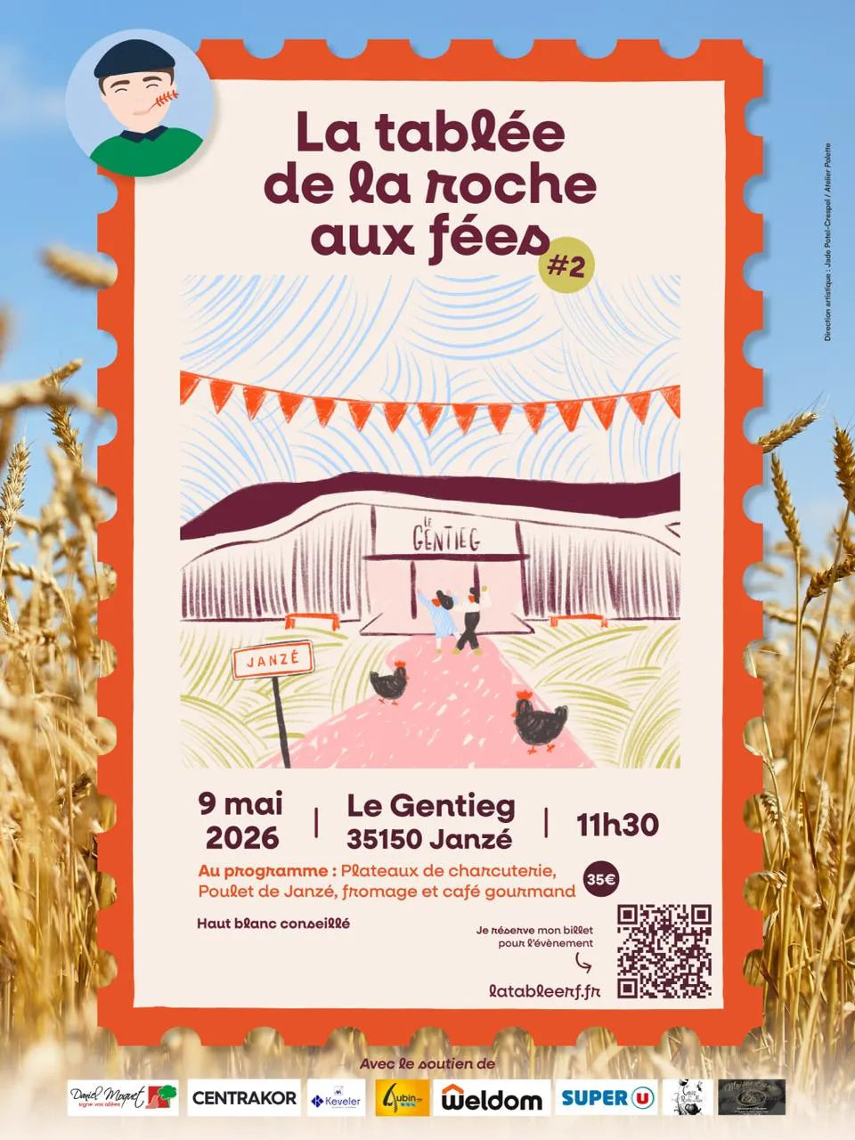 Carte de Janzé, lieu du banquet de la Tablée de la Roche aux Fées